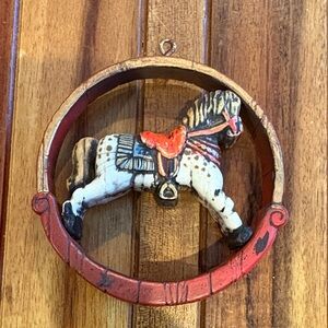 Vintage Hallmark Nostalgia Rocking Horse Ornament
